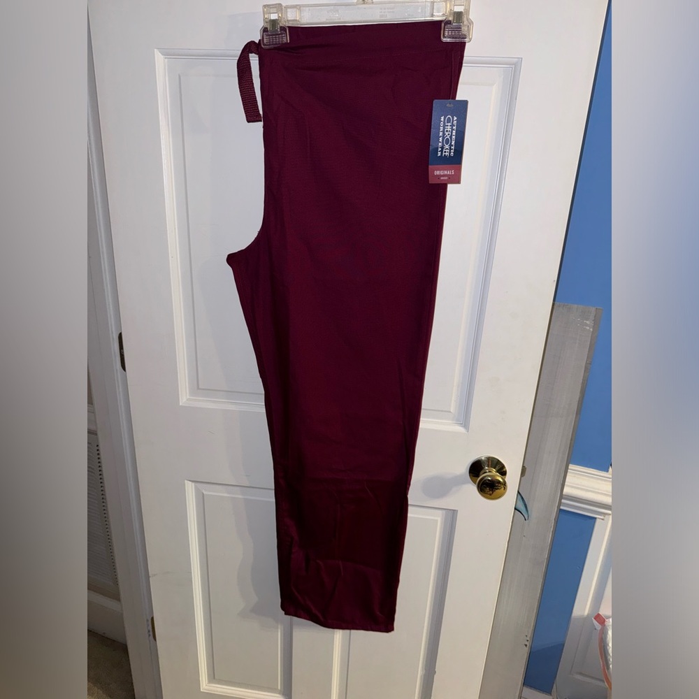 Cherokee Wine Scrub Pants